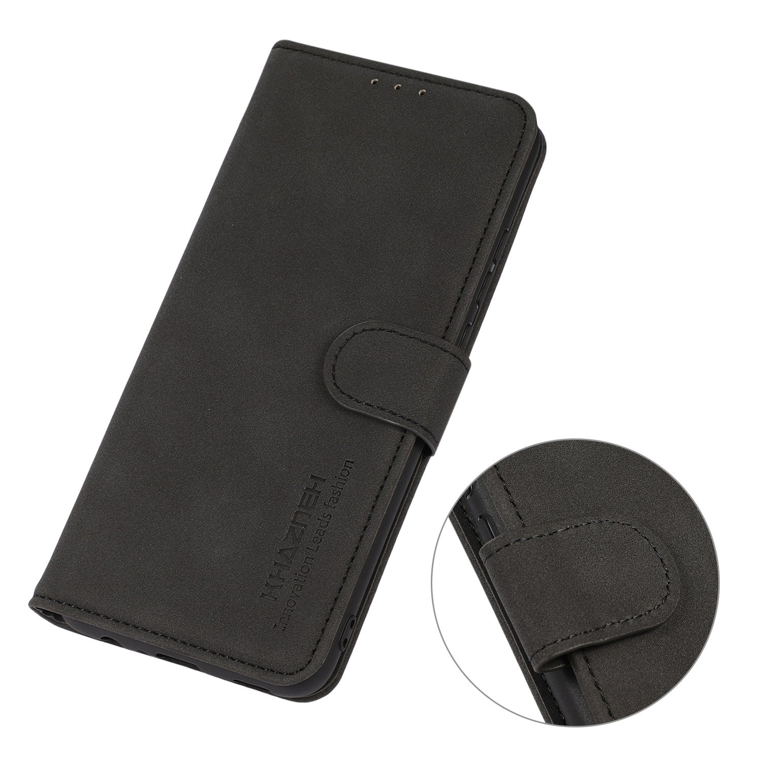 KHAZNEH For Samsung Galaxy Xcover7 Wallet Case Stand Leather Phone Cover - Black KHAZNEH For Samsung Galaxy Xcover7 Wallet Case Stand Leather Phone Cover - Black